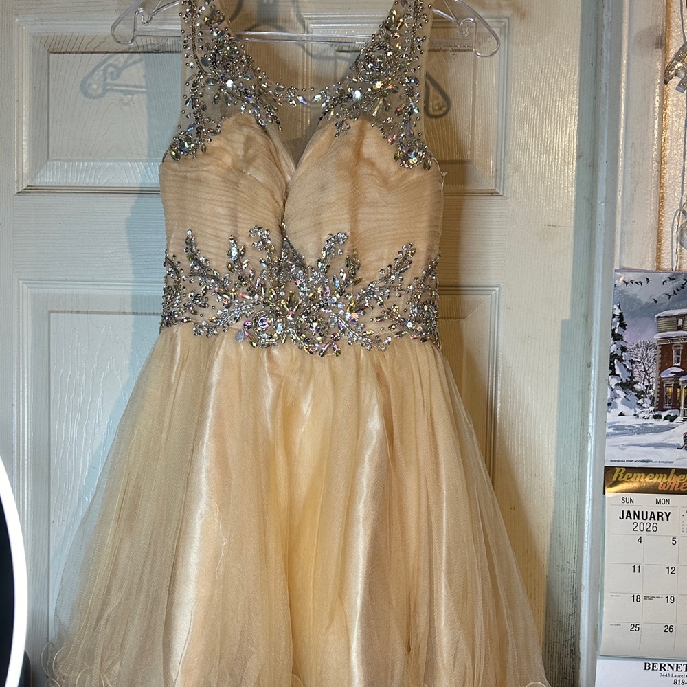 Aspeed Cream Kids Dress with Silver Embellishments